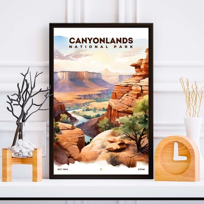Canyonlands National Park Poster, Travel Art, Office Poster, Home Decor | S8 - image5